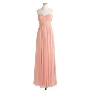 JCrew Marbella long dress in silk chiffon NWT